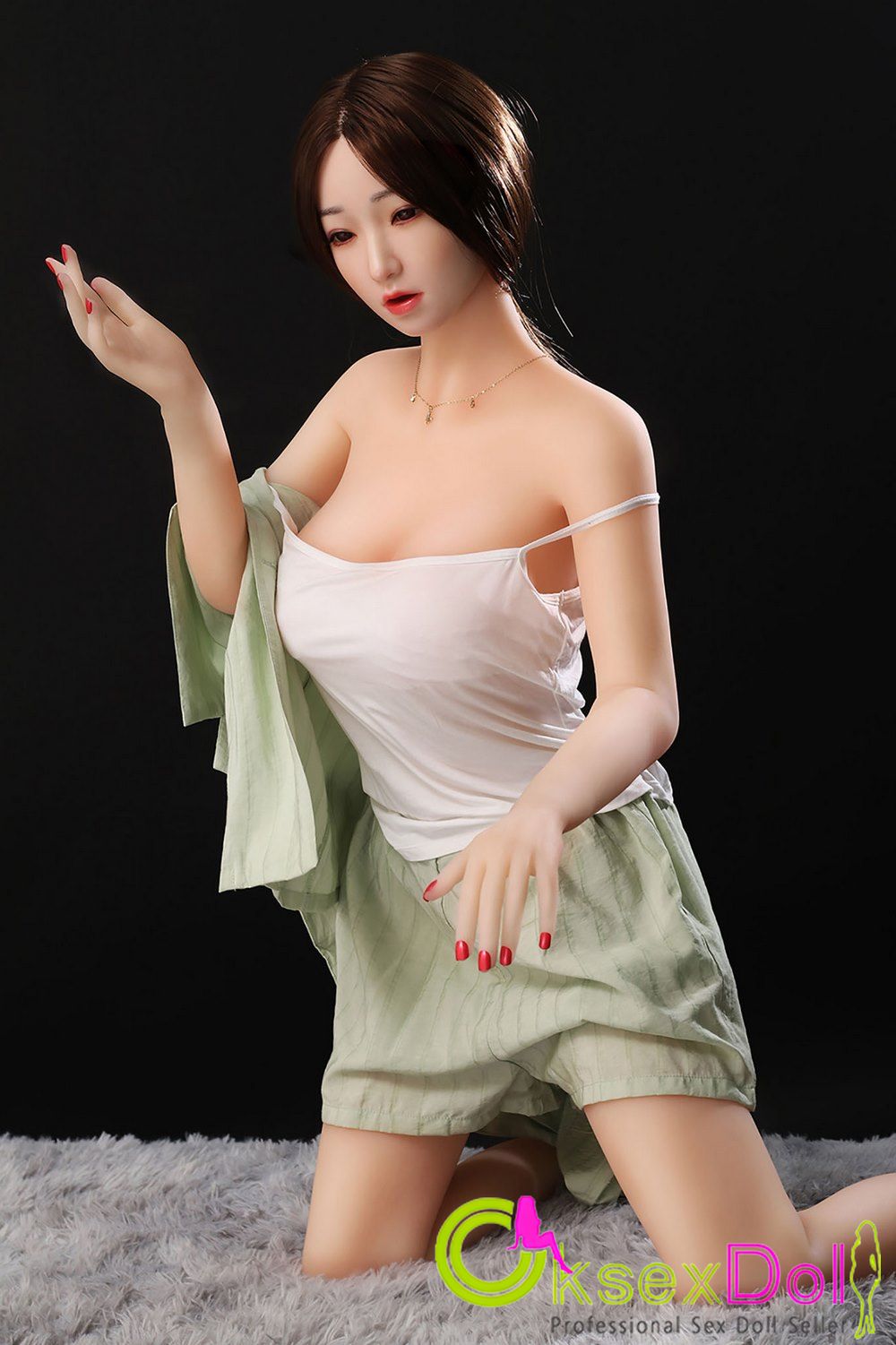 Kazashi』 Huge Tits Sex Doll Images of Oksexdoll Doll photo