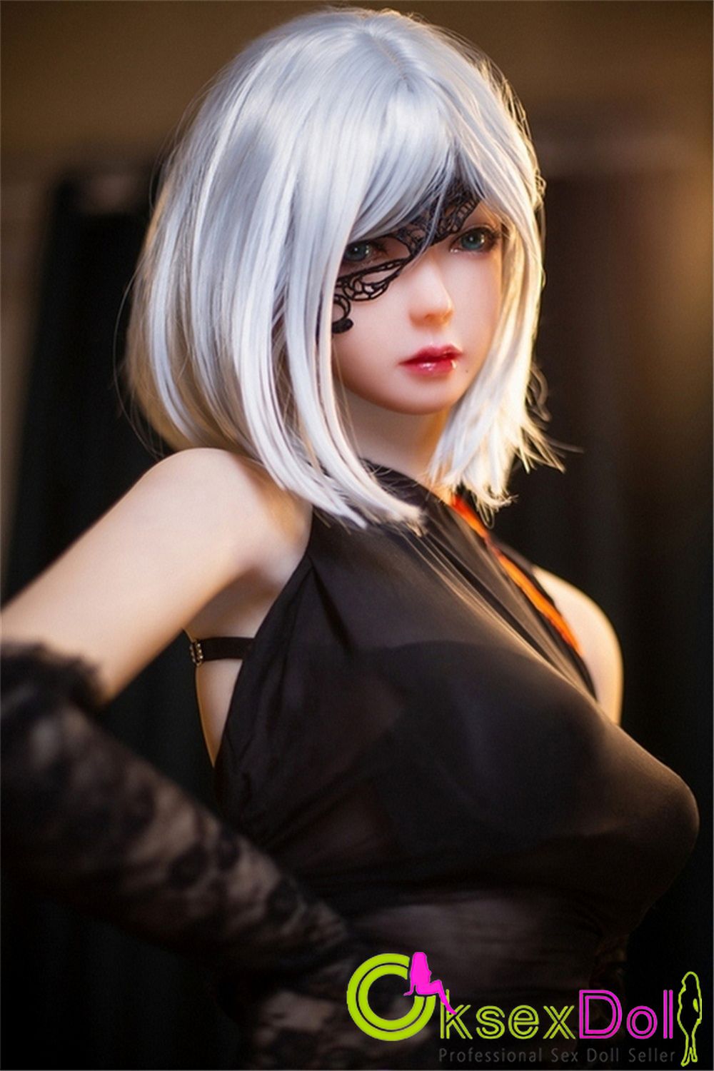 E-cup White Haired Sex Doll Image