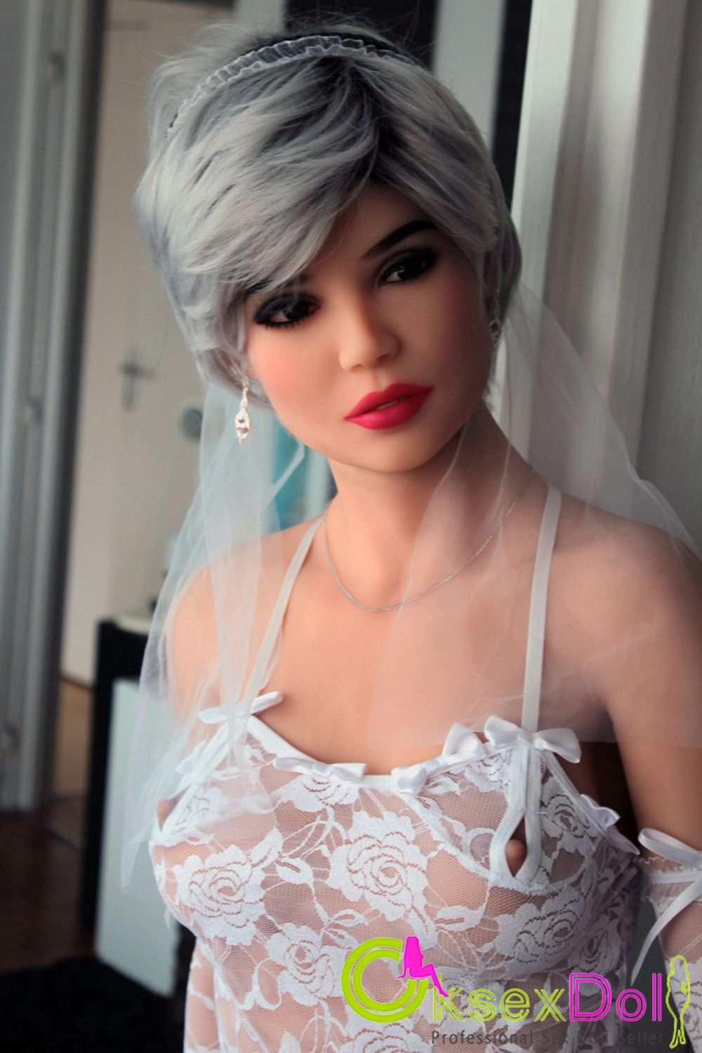 Jeanne 158cm TPE A-cup Most beautiful Bride Sex Doll Photo