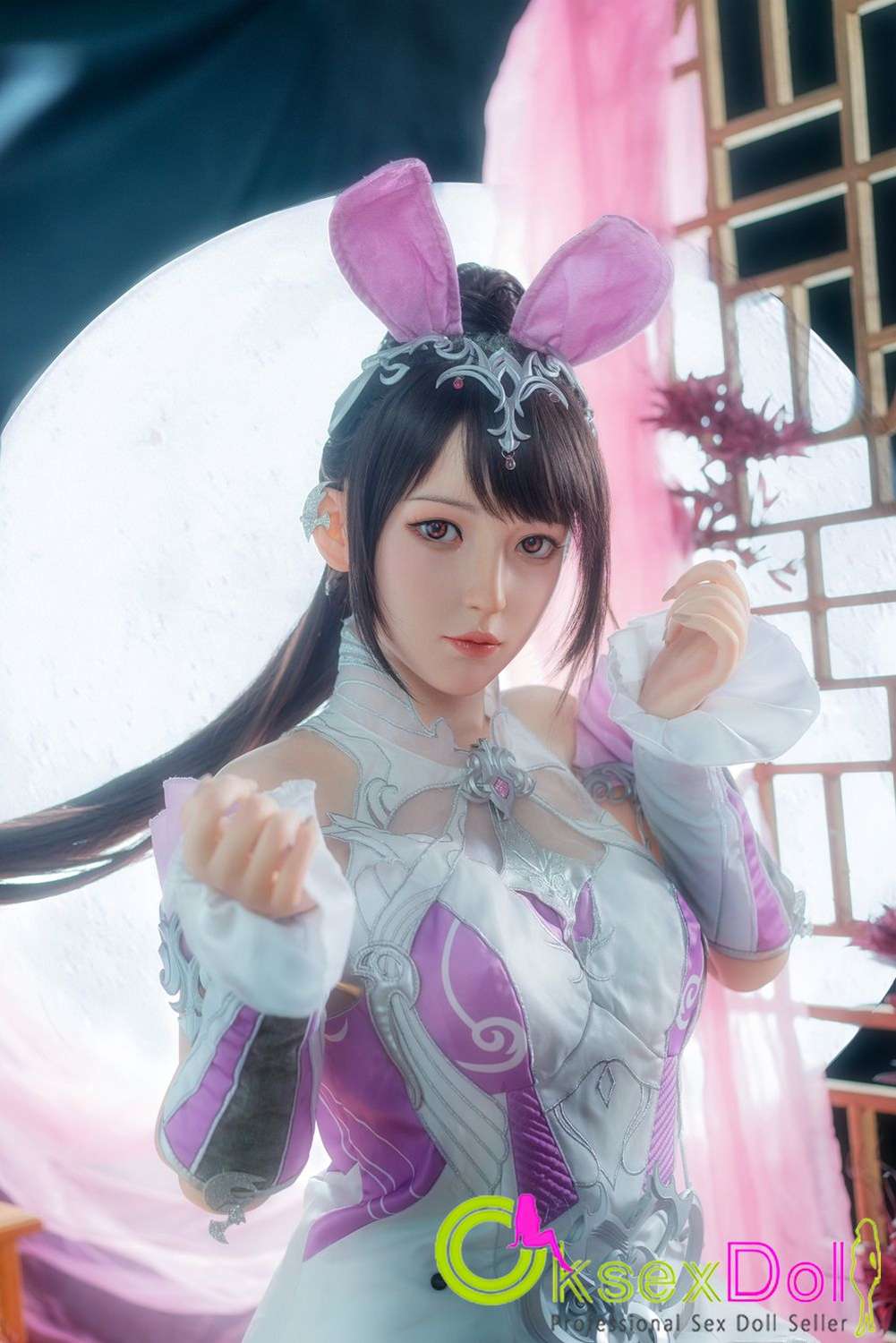 155cm Chinese Style C-cup Most Beautiful Bunny Cosplay Love Doll Photos