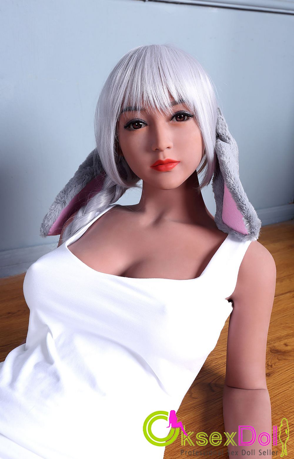 158cm White Haired Cheap Sex Doll images