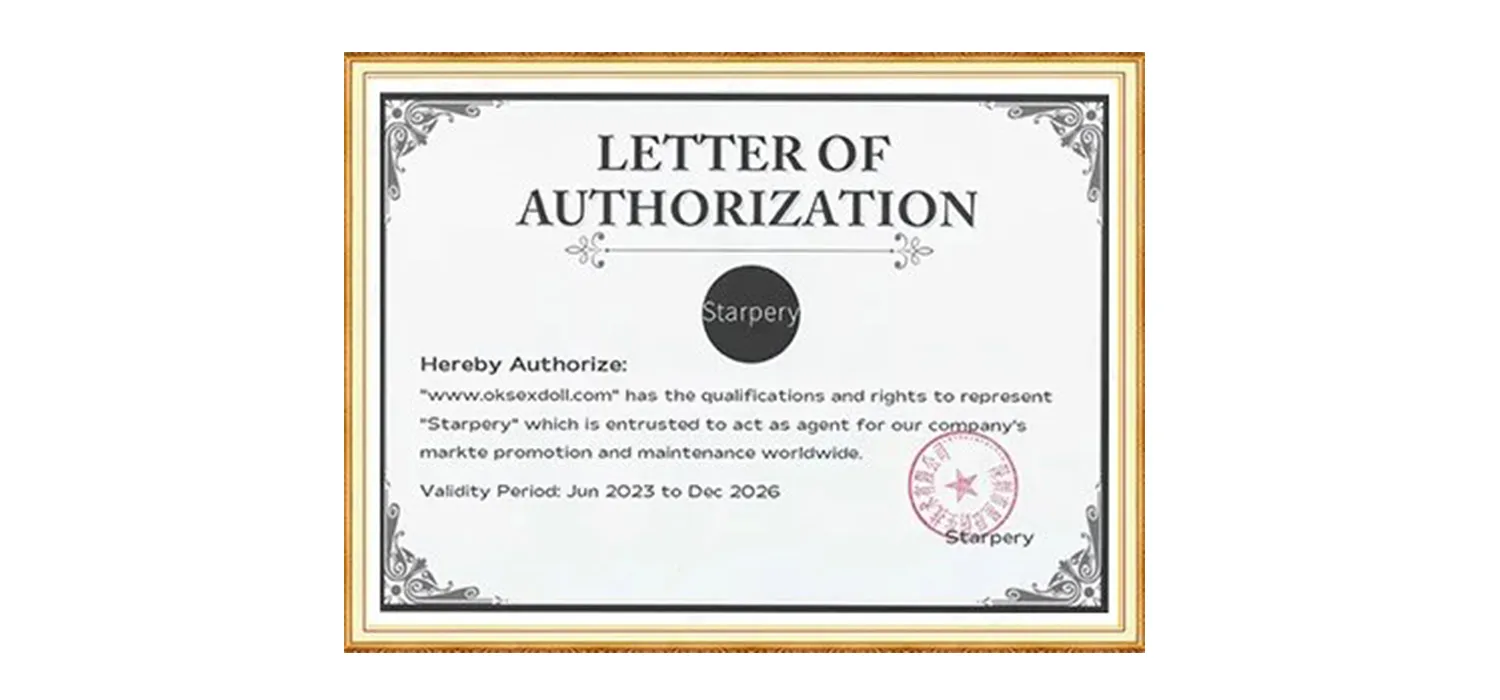 Starpery Authorization Certificate