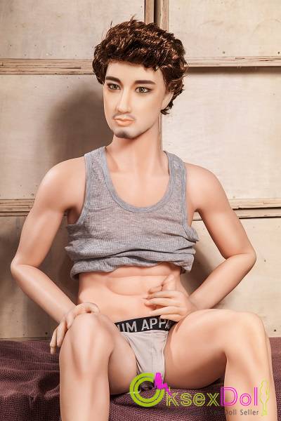 Cheap Mustache Handsome Muscle Big Cock Male Abs Real Doll Jayden