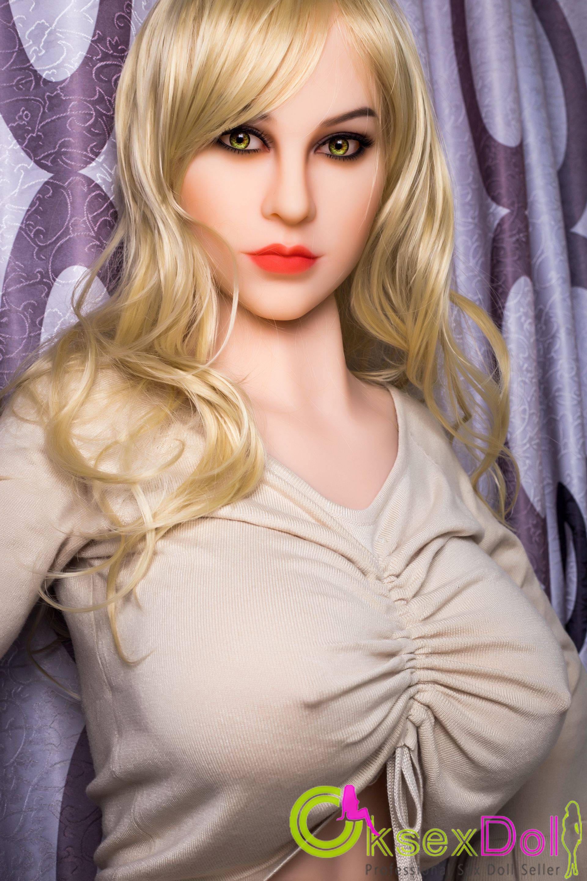 161cm/5ft3 Blonde Sexy Kitty Real Lifelike Doll Catherine