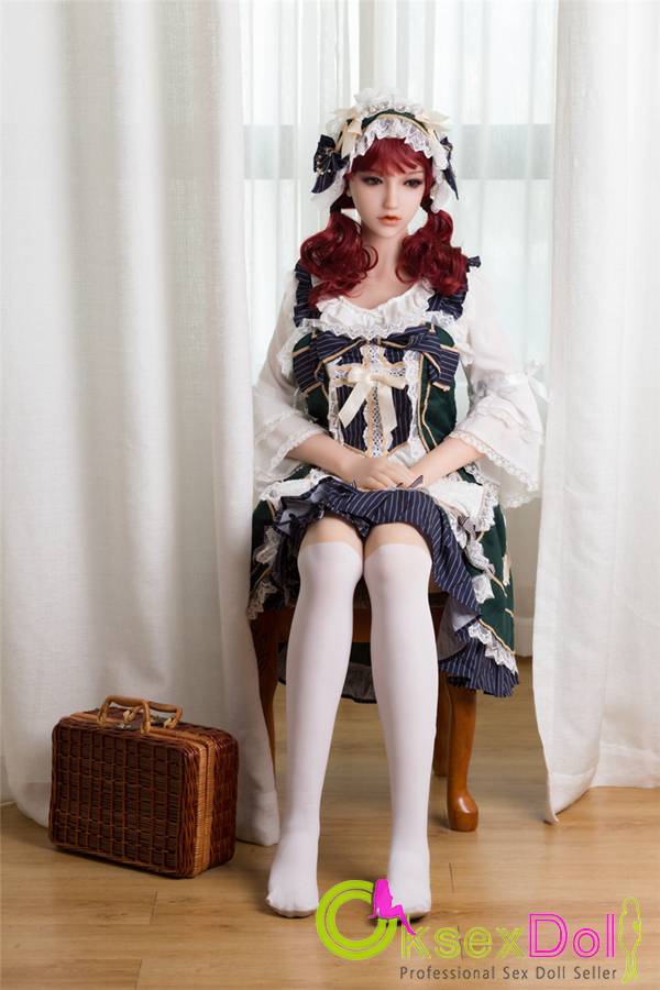 Sanhui 168cm/5ft6(5ft6) Cute Redhead Maid Full Body Sex Doll sanhui107