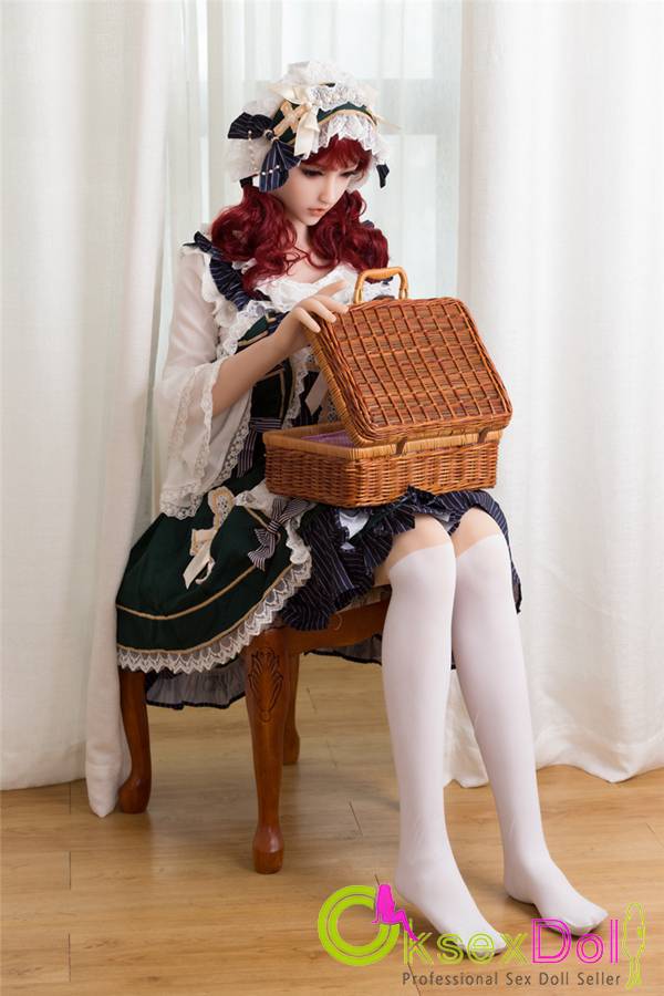 Sanhui 168cm/5ft6(5ft6) Cute Redhead Maid Full Body Sex Doll sanhui107