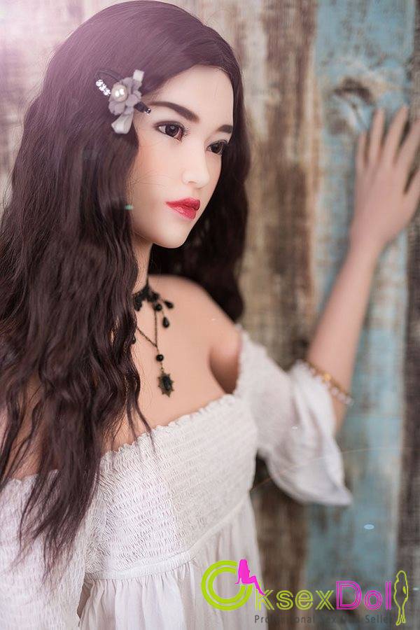 Long Lilac Hair Real Sex Doll