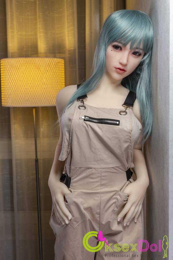 Cool Blue-Haired womanfriend In Tooling Real Sex Dolls Pictures