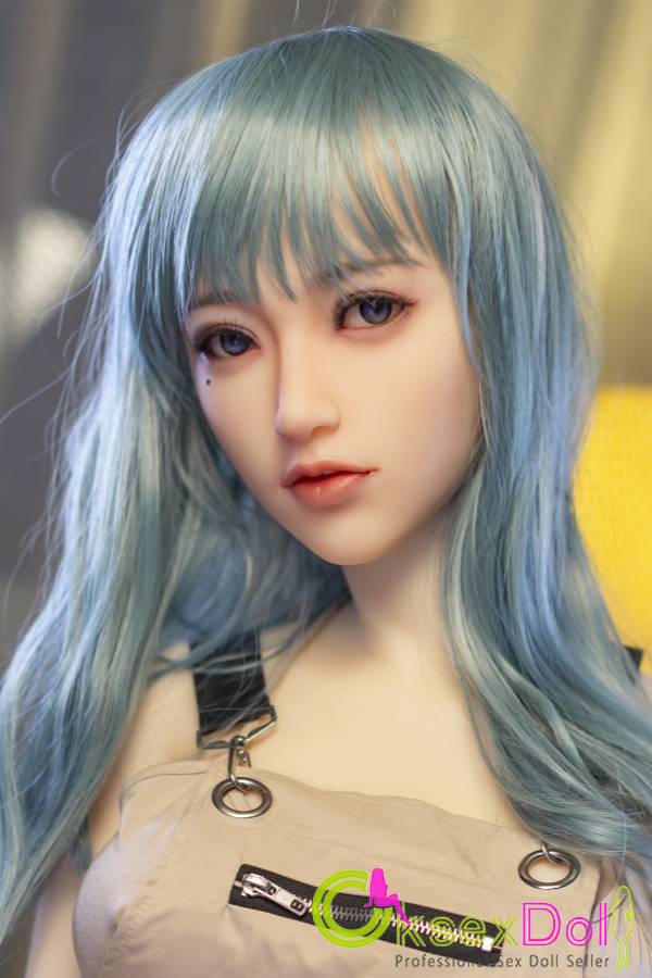 TPE Real Dolls Final Fantasy Sex Doll Sanhui Sex Doll Cool Blue-Haired womanfriend In Tooling Medium Breast Sex Doll 168cm D-Cup Doll 