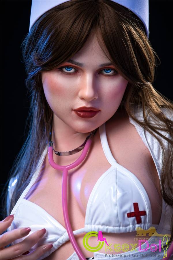 beauty Sex Doll 152cm Doll A-Cup Silicone Doll Japanese Sex Doll Irontech Sex Doll Wild Brunette Sexy Nurse