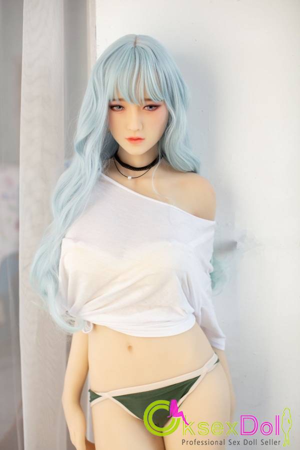 170cm Blue Hair Frigidity Real Sex Dolls