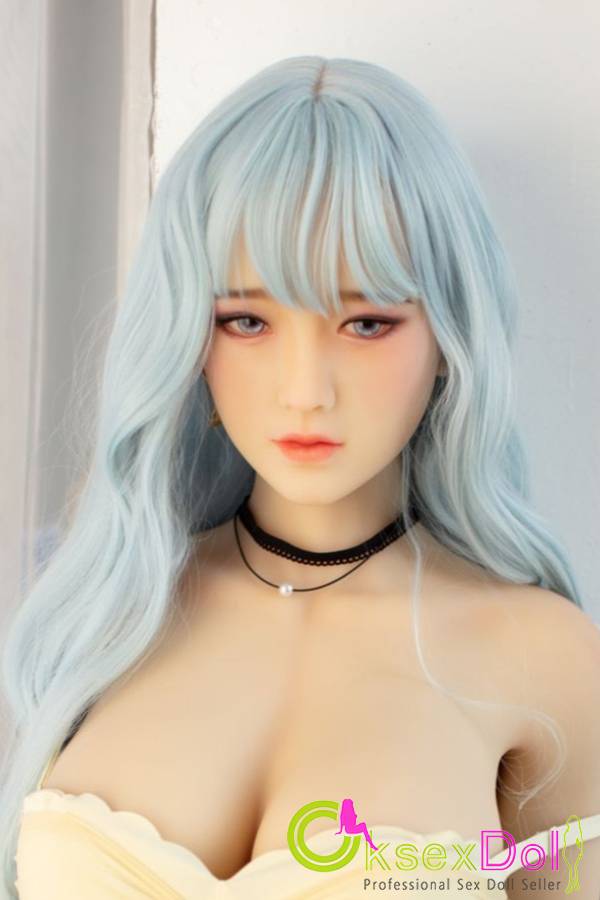 Blue Hair Frigidity European Sex Doll Outlet