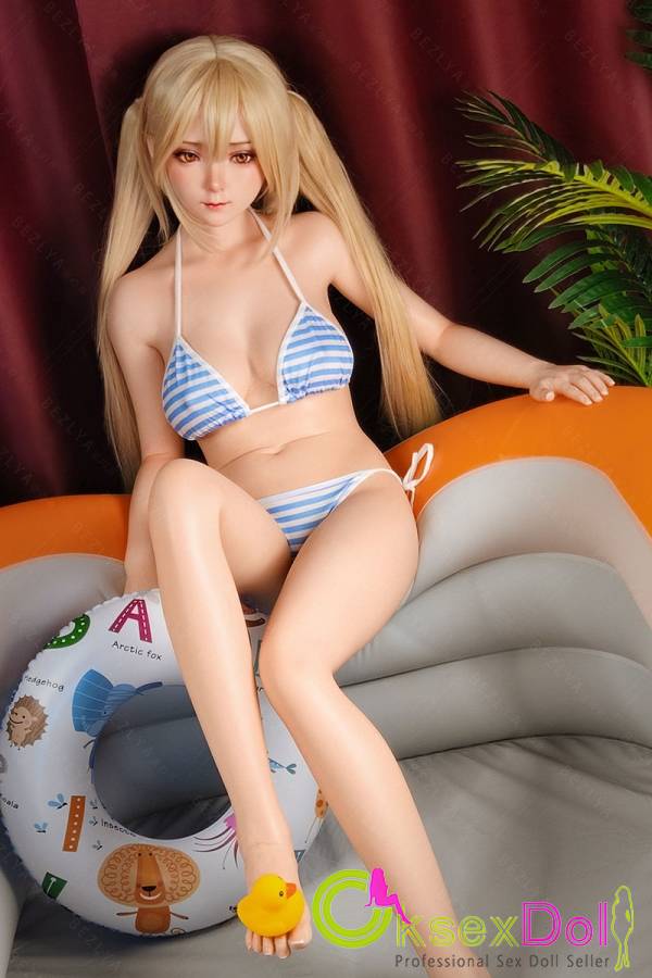 Silicone+TPE Blonde Doll Sex