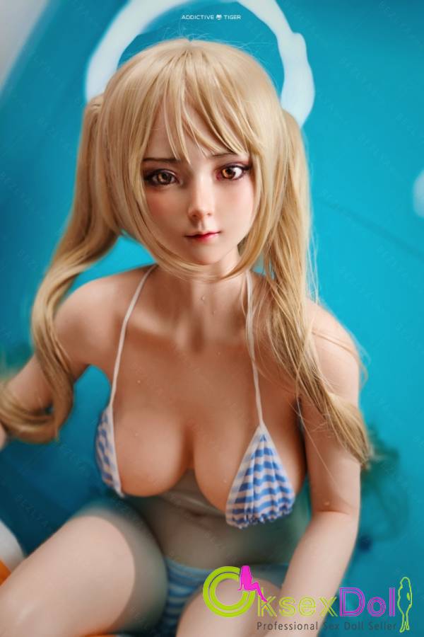 Chic And Calm Silicone+TPE Cheerful Swimsuit Girl Sex Doll