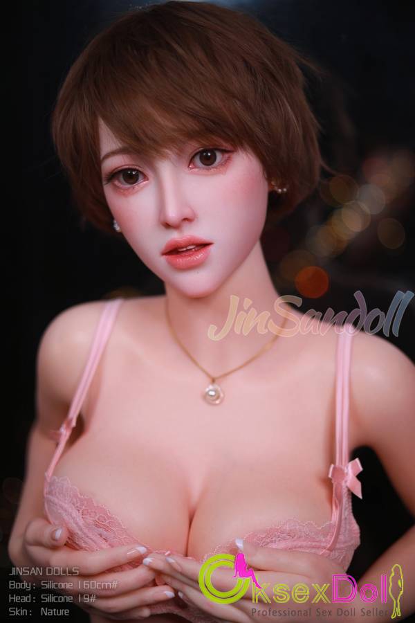 Vee D-cup Short Hair Beauty 160cm Silicone Sex Doll Images