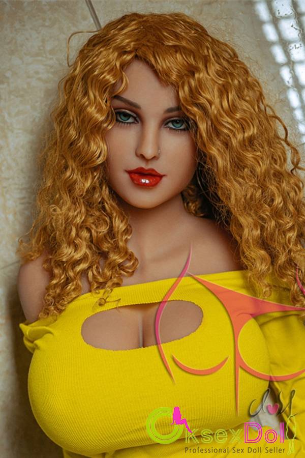 Cardani K-cup Curly Hair Busty Beauty 155cm TPE Sex Doll Images