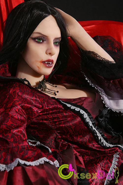 158cm/5ft2 Fearsome Vampire Love Doll Qita Anime Cosplay TPE Sex Doll Jasmine Best Holloween Gift