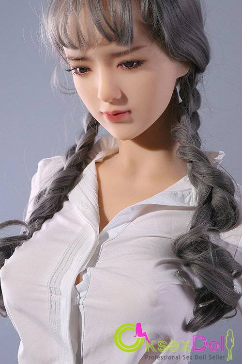 168cm/5ft6 Katherine Qita Doll Eyeful Big Boobs TPE Sex Doll Gray Hair