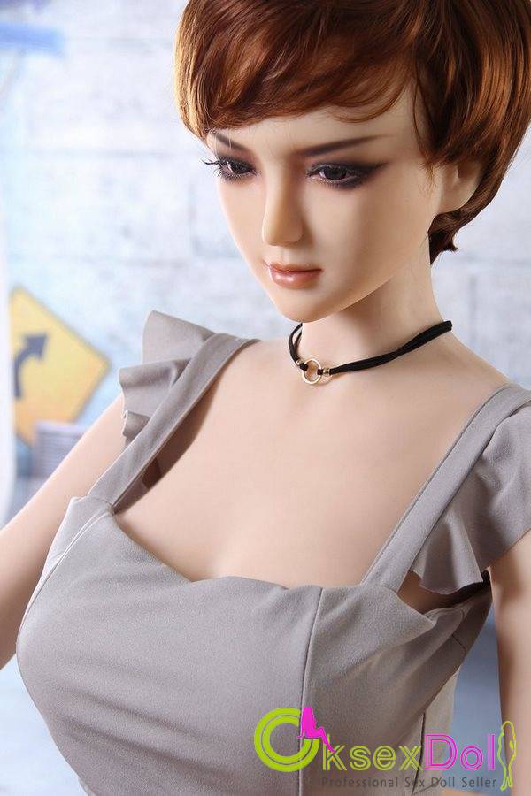 Short Brown Hair Real Sex Doll