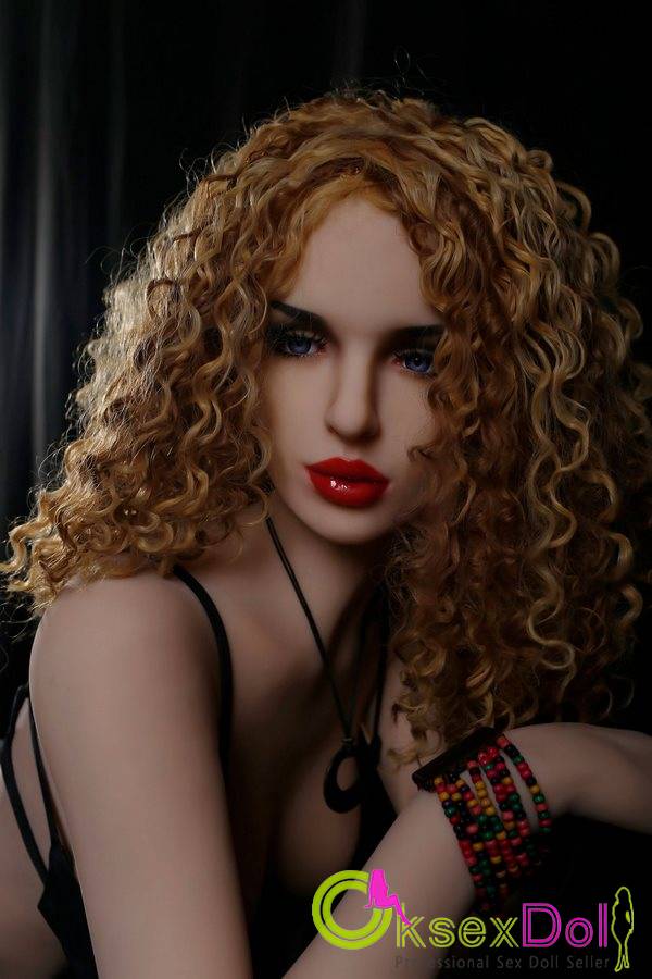 Blonde Curly Hair Real Sex Doll