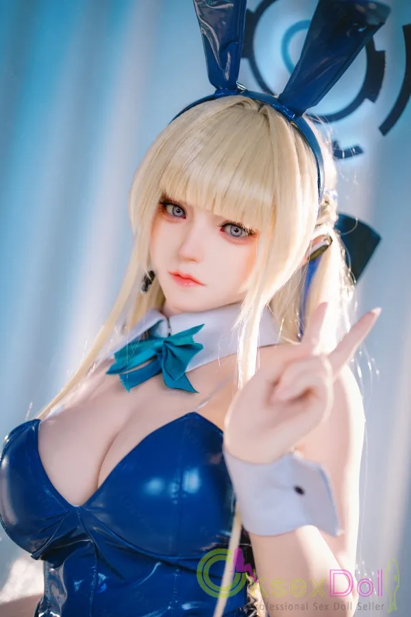 2.2CF Bezlya Doll Cosplay Uniform Brazzers Sex Doll Lin Silicone 155cm/5.08ft Bunny Sexdoll Blonde Lifelike Realdolls Virgin