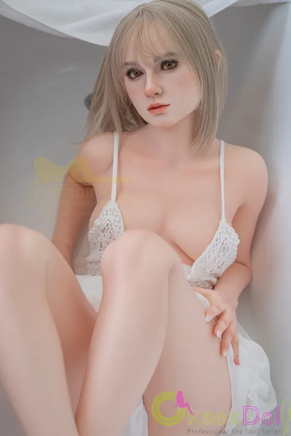 Tina 163cm/5.35ft Irontech Doll S45 Blonde Silicone Lace Temptation Sexdoll Milf Skinny Fair Skin Lovedoll