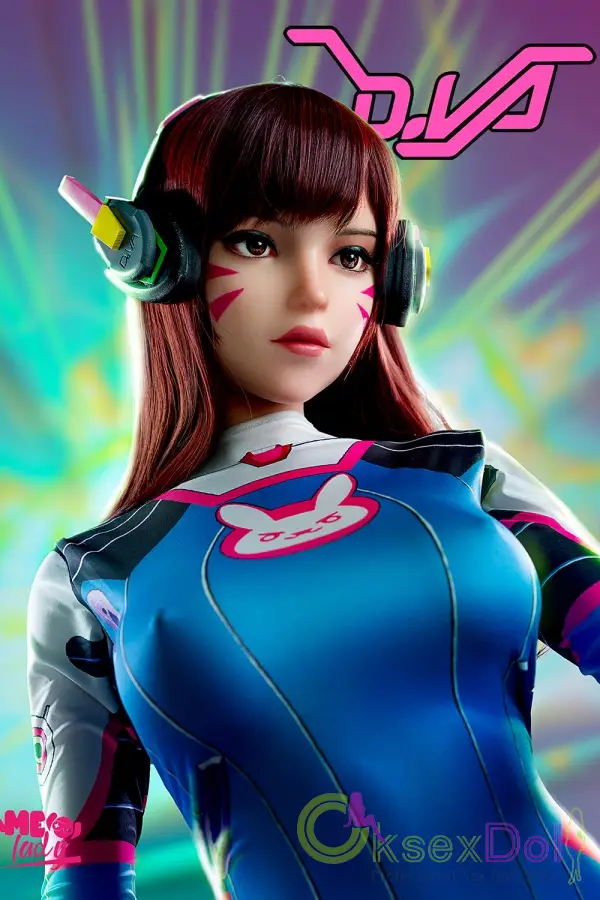 Overwatch D-Va Love Doll Silicone GameLady Dolls Cosplay Full Size Lovedolls 167cm/5.48ft Lady No.23 Adult Tank Hero Real Dolls
