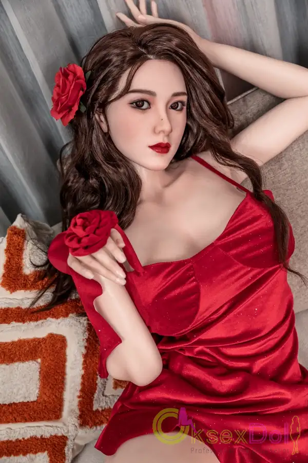 Xue Starpery Dolls Silicone+TPE Curvy 171cm/5.61ft Milf Most Realistic Love Dolls Red Dresses Lady Real Doll