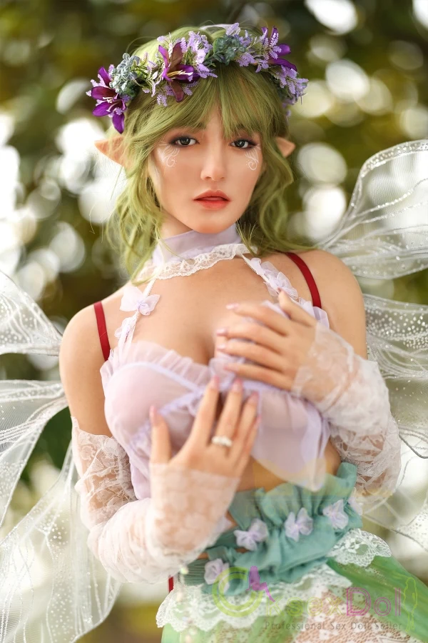 Echo 167cm/5.48ft Irontech Doll S48 Cosplay Silicone Green Fairy Realdoll Milf Elf Energetic Sexdolls